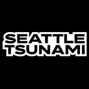 Seattle Tsunami - Women's Reverse Weave ® Cropped Cut Off Hooded Sweatshirt Design