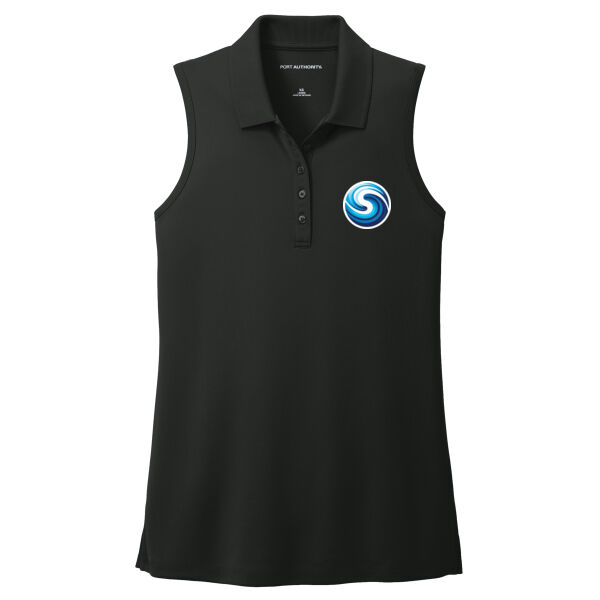 Seattle Tsunami  - Brooks Brothers Women's Pima Cotton Pique Polo - Ladies Dry Zone ® UV Micro Mesh Sleeveless Polo Thumbnail